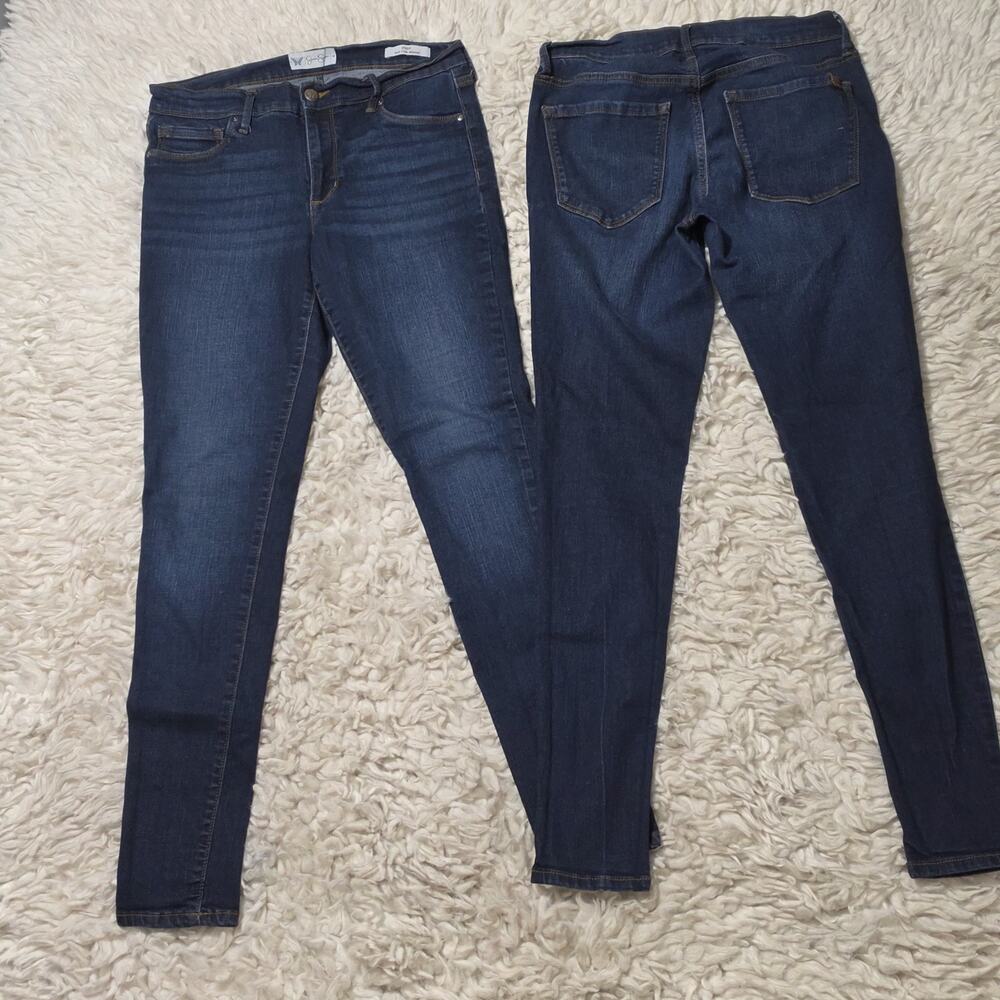 2 Pair Jessica Simpson Poppy Mid-Rise Skinny Jeans Women's Size 6
